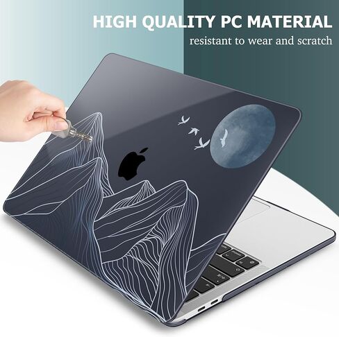 for MacBook Pro 13 inch with Touch Bar, 2022 2021 2020 2019 2018 2017 2016 Release, M2 A2338 M1 A2289 A2251 A2159 A1989 A1706 A1708, Keyboard Cover & Dust Plug, Bow in Kuwait