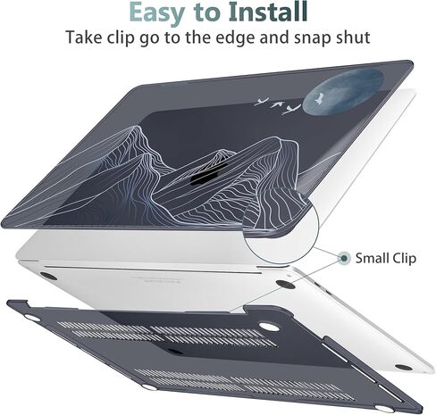 for MacBook Pro 13 inch with Touch Bar, 2022 2021 2020 2019 2018 2017 2016 Release, M2 A2338 M1 A2289 A2251 A2159 A1989 A1706 A1708, Keyboard Cover & Dust Plug, Bow in Kuwait