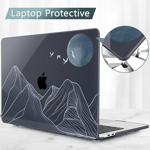 for MacBook Pro 13 inch with Touch Bar, 2022 2021 2020 2019 2018 2017 2016 Release, M2 A2338 M1 A2289 A2251 A2159 A1989 A1706 A1708, Keyboard Cover & Dust Plug, Bow in Kuwait