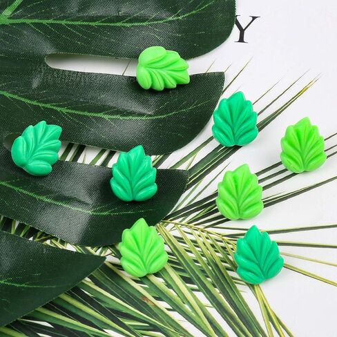 دبابيس دفع مزخرفة من DERAYEE، 20 قطعة من الأوراق الخضراء المسطحة للوحة إعلانات الفلين وتنظيم المكاتب المنزلية in Kuwait