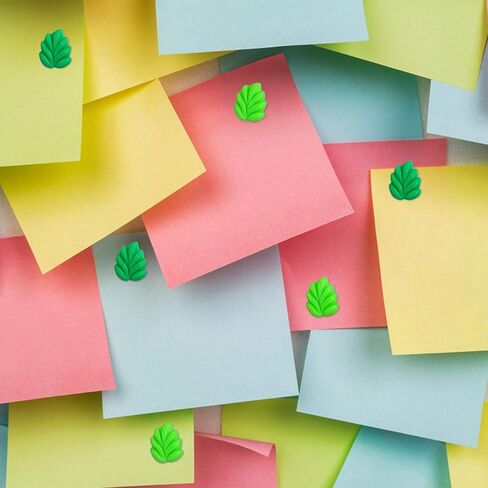 دبابيس دفع مزخرفة من DERAYEE، 20 قطعة من الأوراق الخضراء المسطحة للوحة إعلانات الفلين وتنظيم المكاتب المنزلية in Kuwait