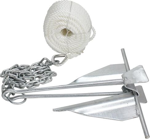 Extreme Max 3006.6717 Complete Slip Ring Anchor Kit with Rope / Anchor Chain / Shackle - #7 / 4.5 lbs. in Saudi Arabia