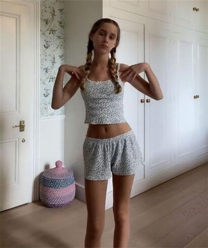 Yuemengxuan Two Piece Outfits for Women Lounge Set Y2k Crop Top Shirt Shorts Set Summer Outfits Loungewear Pajamas Set in Saudi Arabia