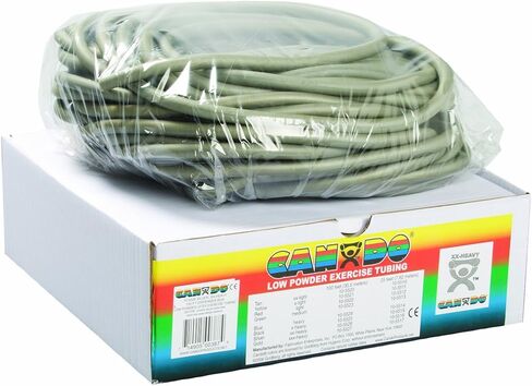 Cando 10-5723 Green Latex-Free Exercise Tubing, Medium Resistance, 100' Length in Saudi Arabia