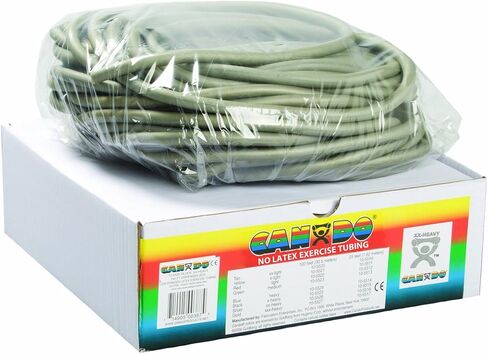 Cando 10-5723 Green Latex-Free Exercise Tubing, Medium Resistance, 100' Length in Saudi Arabia