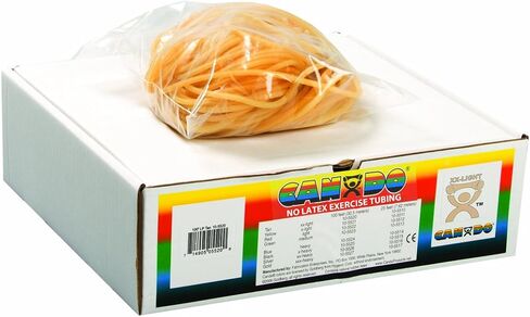 Cando 10-5723 Green Latex-Free Exercise Tubing, Medium Resistance, 100' Length in Saudi Arabia