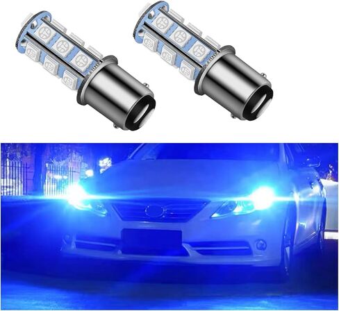 Pack-4 Car Led Lights, 360 Degrees Reversing Lights, Turn Signal Light Bulbs, Aluminum Brake Lights, Automotive Bulbs Replacements, Universal for Most Cars, Trucks (Blue #3604) in Saudi Arabia
