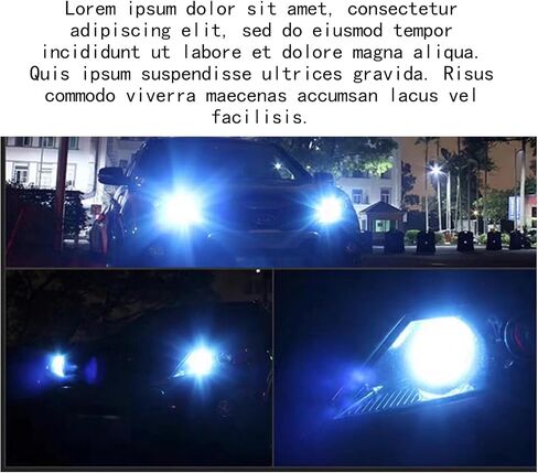 Pack-4 Car Led Lights, 360 Degrees Reversing Lights, Turn Signal Light Bulbs, Aluminum Brake Lights, Automotive Bulbs Replacements, Universal for Most Cars, Trucks (Blue #3604) in Saudi Arabia