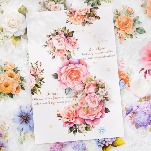 8 قطع من أشرطة Meet The Sea of ​​Flowers، أشرطة كرتونية للحيوانات الأليفة رائعة لمستلزمات مجلة الرصاص والفنون وسجل القصاصات والحرف اليدوية اليدوية والمخططين (yujianhuahai) in Kuwait
