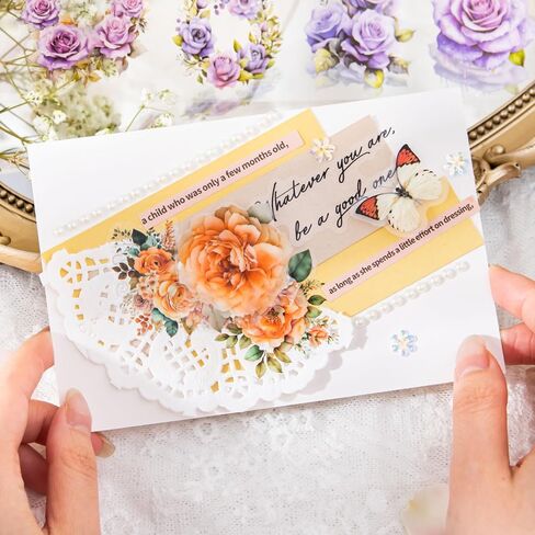 8 قطع من أشرطة Meet The Sea of ​​Flowers، أشرطة كرتونية للحيوانات الأليفة رائعة لمستلزمات مجلة الرصاص والفنون وسجل القصاصات والحرف اليدوية اليدوية والمخططين (yujianhuahai) in Kuwait