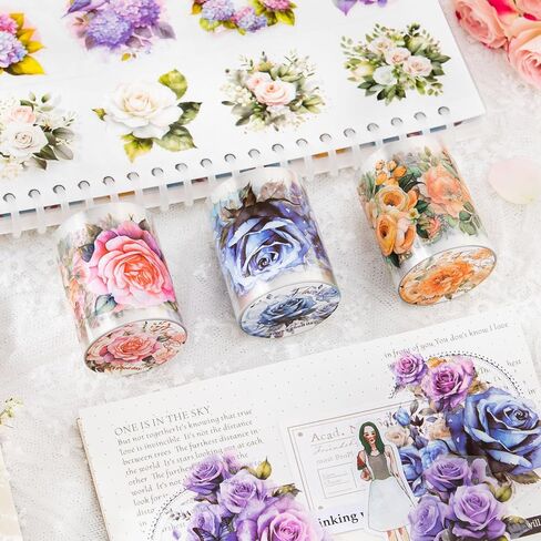 8 قطع من أشرطة Meet The Sea of ​​Flowers، أشرطة كرتونية للحيوانات الأليفة رائعة لمستلزمات مجلة الرصاص والفنون وسجل القصاصات والحرف اليدوية اليدوية والمخططين (yujianhuahai) in Kuwait