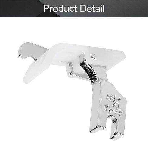 Othmro 1/16inch Industrial Sewing Machines CL Left Side Edge Guide Compensating Presser Foot Metal Presser Feet Sewing Presser Foot for Replacement Accessories Silver in Saudi Arabia