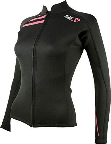 TUSA Sport Womens 2mm Neoprene Wetsuit Top, Large, Black in Saudi Arabia