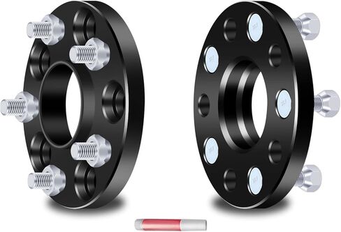 SCITOO 5 Lug 5x4.5 Wheel Spacers 15mm Studs 12x1.5 Bore 64.1mm Wheel Spacers 5x114.3mm Compatible with for TLX Wheel Spacers for TSX Wheel Spacers for Accord Crosstour Wheel Spacers Set of 2 in Saudi Arabia