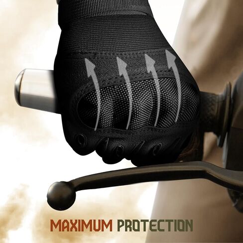 قفازات الدراجات النارية للرجال والنساء، قفازات دراجة نارية تعمل باللمس بمفاصل صلبة كاملة الأصابع لركوب BMX ATV MTB، سباق الطرق، ركوب الدراجات، التسلق، موتوكروس in Kuwait