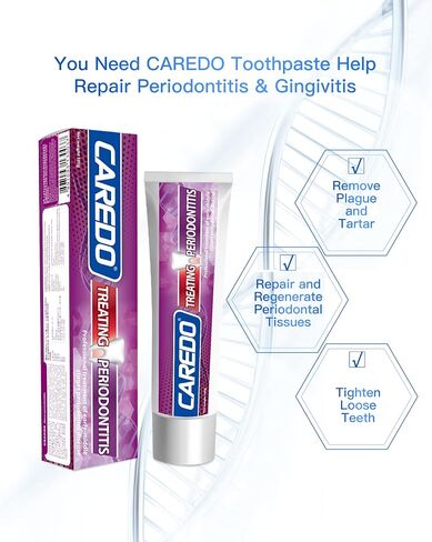 Toothpaste Healing Periodontitis, The ONLY Periodontal Toothpaste for Periodontal Disease Treatment Remove Plaque Tartar, Remineralize Avoid Loose and Falling Off Teeth (3.52 Oz * 2 Packs) in Saudi Arabia