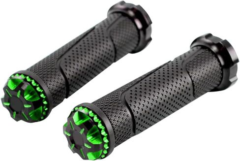 Aluminum Alloy Handlebar Grip,1 Pair Universal Motorcycle Handlebar Grips Anti-Slip Motorcycle Hand Grips for Handlebar Diameters 2.1cm/2.4cm in Saudi Arabia