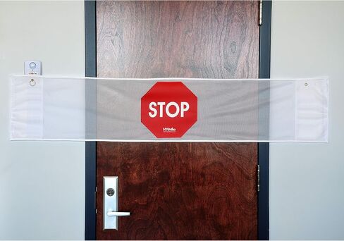 NYOrtho Door Guard Stop Sign Banner | Stop Sign Strip | Size: 53" W in Saudi Arabia