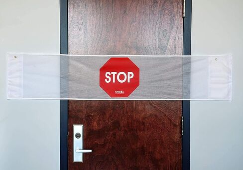 NYOrtho Door Guard Stop Sign Banner | Stop Sign Strip | Size: 53" W in Saudi Arabia