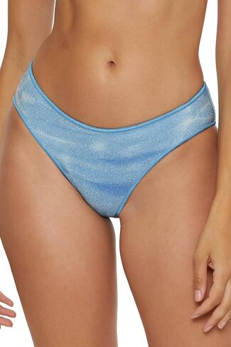 BECCA Women's Washed Away Shirred Hipster Bikini Bottom, Cheeky Coverage, Swimwear Separates in Saudi Arabia