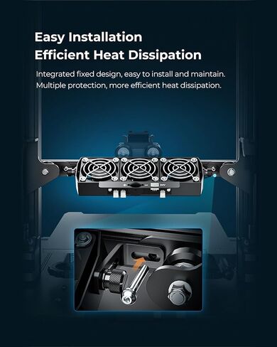 Creality Official Ender 3 Fan 5020 DC 24V Cooling Fans Kit Upgrade, Precise Heat Dissipation for High-Speed Printing for Ender 3 Neo/Ender 3 Pro/Ender 3 V2 / Ender 3 V2 Neo/Ender 3 S1/ Ender 3 S1 Pro in Saudi Arabia