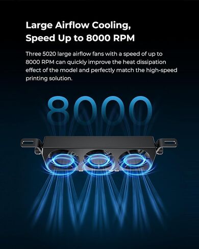 Creality Official Ender 3 Fan 5020 DC 24V Cooling Fans Kit Upgrade, Precise Heat Dissipation for High-Speed Printing for Ender 3 Neo/Ender 3 Pro/Ender 3 V2 / Ender 3 V2 Neo/Ender 3 S1/ Ender 3 S1 Pro in Saudi Arabia