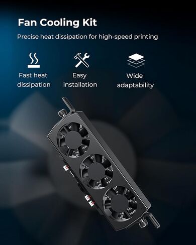 Creality Official Ender 3 Fan 5020 DC 24V Cooling Fans Kit Upgrade, Precise Heat Dissipation for High-Speed Printing for Ender 3 Neo/Ender 3 Pro/Ender 3 V2 / Ender 3 V2 Neo/Ender 3 S1/ Ender 3 S1 Pro in Saudi Arabia