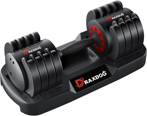 Adjustable Dumbbell 25LB/55LB, Free Weights Dumbbells Set, Free Weights Dumbbells Set, Weights Set for Home Gym QS in Saudi Arabia