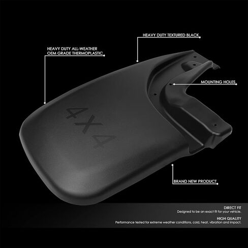 DNA MOTORING WFMK-008 4Pcs Mud Guard Splash Flap Kit [for 05-15 Tacoma],Black in Saudi Arabia
