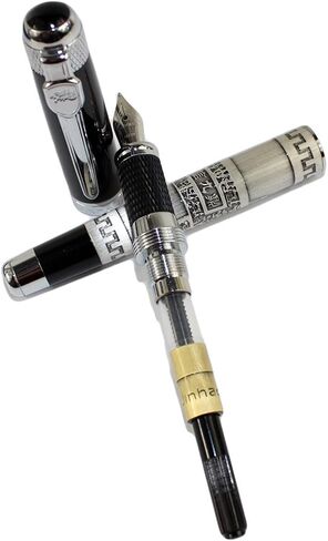 Gullor Advanced Fountain Pen Jinhao 189 Noblest Black 18kgp Medium Nib in Saudi Arabia