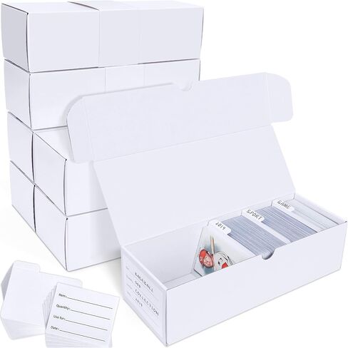 Trading Card Storage Box, 7-Pack • 600 Count Cardboard Storage Box with dividers & labels for TCG/Magic/Mtg Organizer and Collection in Saudi Arabia