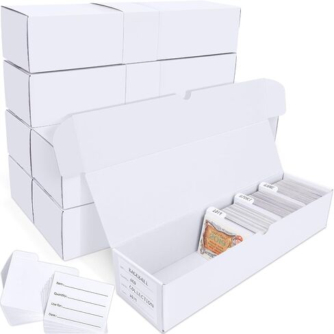 Trading Card Storage Box, 7-Pack • 600 Count Cardboard Storage Box with dividers & labels for TCG/Magic/Mtg Organizer and Collection in Saudi Arabia