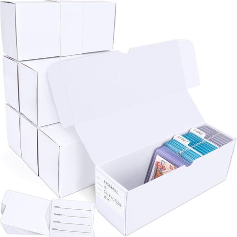 صندوق تخزين بطاقات التداول، 7 عبوات • صندوق تخزين من الورق المقوى يحتوي على 600 قطعة مع فواصل وملصقات لمنظم ومجموعة TCG/Magic/Mtg in Kuwait