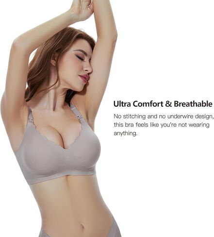 Nursing Bras for Breastfeeding Seamless Comfort Maternity Bra Natural Shape Pregnancy Sleep Bra for Women in Saudi Arabia