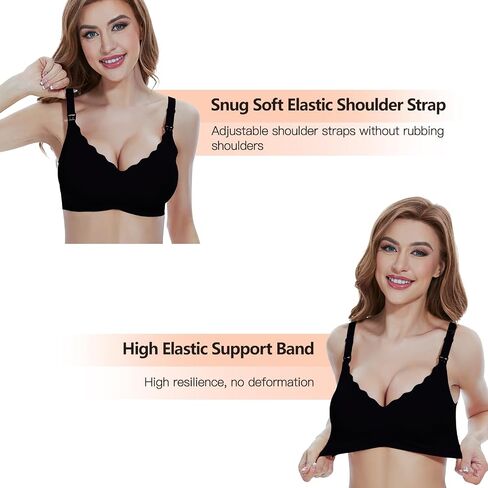 Nursing Bras for Breastfeeding Seamless Comfort Maternity Bra Natural Shape Pregnancy Sleep Bra for Women in Saudi Arabia