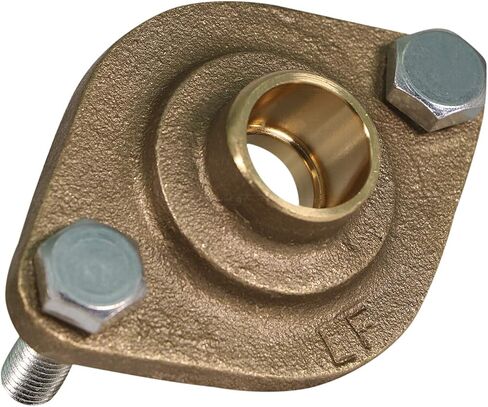 Midline Valve S1549 Circulator Flange Kit with Gaskets, Nuts and Bolts for Grundfos Pumps Brass 1 in. SWT (2Pack) in Saudi Arabia