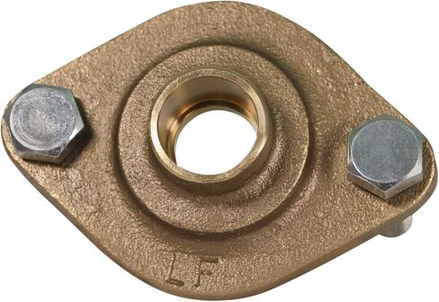 Midline Valve S1549 Circulator Flange Kit with Gaskets, Nuts and Bolts for Grundfos Pumps Brass 1 in. SWT (2Pack) in Saudi Arabia