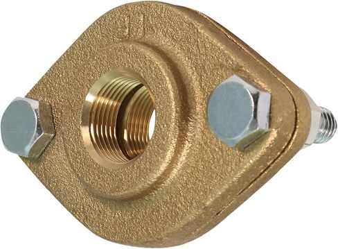 Midline Valve S1549 Circulator Flange Kit with Gaskets, Nuts and Bolts for Grundfos Pumps Brass 1 in. SWT (2Pack) in Saudi Arabia