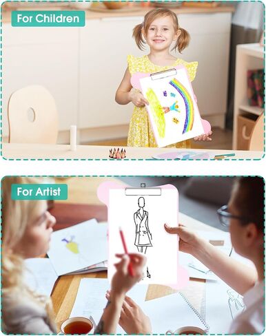 Metal Clipboard, Foldable Nursing Clipboards, Standard A4 Letter Size, Cute Hanging Clipboard for Student, Teacher,Doctor, Nurse,Office Clerk, Office & School Supplies (Sweet Girl) in Saudi Arabia