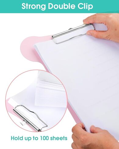 Metal Clipboard, Foldable Nursing Clipboards, Standard A4 Letter Size, Cute Hanging Clipboard for Student, Teacher,Doctor, Nurse,Office Clerk, Office & School Supplies (Sweet Girl) in Saudi Arabia
