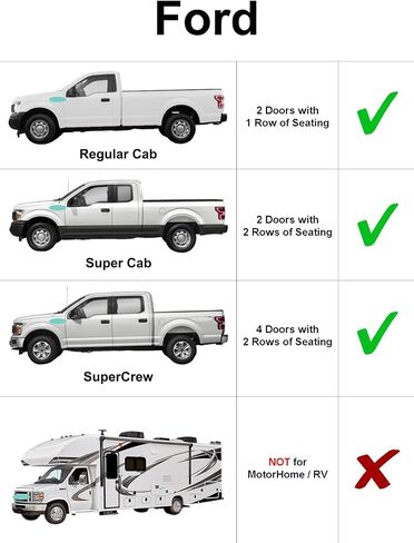 Side Window Front Seat Reflective Sunshade Custom Fit for 2015 2016 2017 2018 2019 2020 Ford F-150 F150 - Regular Cab - Super Cab - Super Crew Cab - Crew Cab - 2Dr 4Dr Pickup (2PCS) (NOT for E-series) in Saudi Arabia