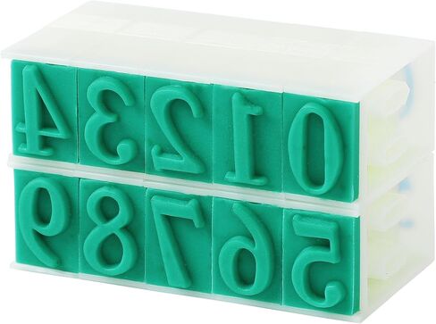uxcell Detachable Number Stamps, 1 Set Character Rubber 0-9 Digits Stamp Combination Number Stamp Custom Number Stamp in Saudi Arabia