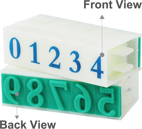 uxcell Detachable Number Stamps, 1 Set Character Rubber 0-9 Digits Stamp Combination Number Stamp Custom Number Stamp in Saudi Arabia