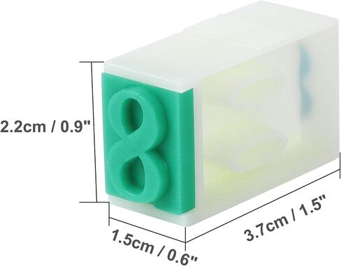 uxcell Detachable Number Stamps, 1 Set Character Rubber 0-9 Digits Stamp Combination Number Stamp Custom Number Stamp in Saudi Arabia