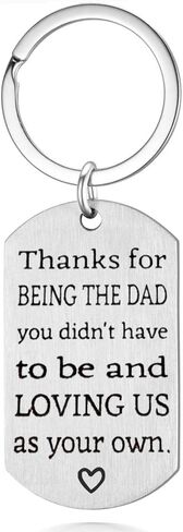 هدية سلسلة مفاتيح للأب - هدايا عيد الأب من الابنة، هدية عيد ميلاد للأب، شكرًا لكونك الأب الذي لم يكن عليك أن تكون سلسلة مفاتيح in Kuwait