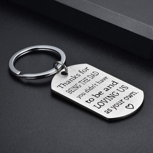 هدية سلسلة مفاتيح للأب - هدايا عيد الأب من الابنة، هدية عيد ميلاد للأب، شكرًا لكونك الأب الذي لم يكن عليك أن تكون سلسلة مفاتيح in Kuwait
