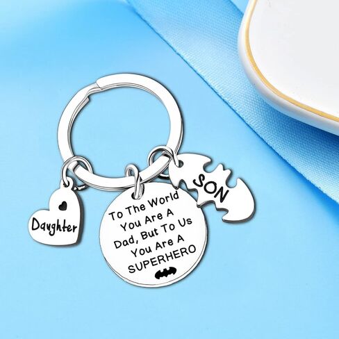 هدية سلسلة مفاتيح الأب لعيد ميلاد الأب هدايا عيد الأب من الابنة إلينا، أنت سلسلة مفاتيح للبطل الخارق in Kuwait