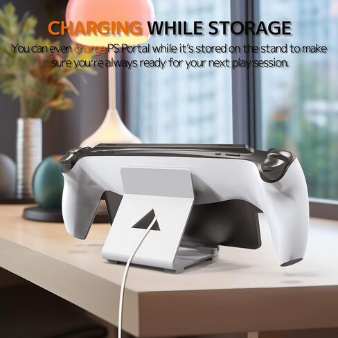 NINKI Metal Desktop Stand Compatible PlayStation Portal/ROG Ally/Steam Deck/Switch/Legion Go,Aluminum Phone Stand for Gaming Accessories,Portable Holder Stand for Phones/Tablets Stand,Black in Saudi Arabia
