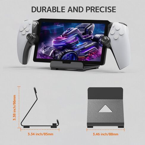 NINKI Metal Desktop Stand Compatible PlayStation Portal/ROG Ally/Steam Deck/Switch/Legion Go,Aluminum Phone Stand for Gaming Accessories,Portable Holder Stand for Phones/Tablets Stand,Black in Saudi Arabia