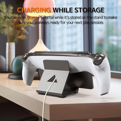 NINKI Metal Desktop Stand Compatible PlayStation Portal/ROG Ally/Steam Deck/Switch/Legion Go,Aluminum Phone Stand for Gaming Accessories,Portable Holder Stand for Phones/Tablets Stand,Black in Saudi Arabia